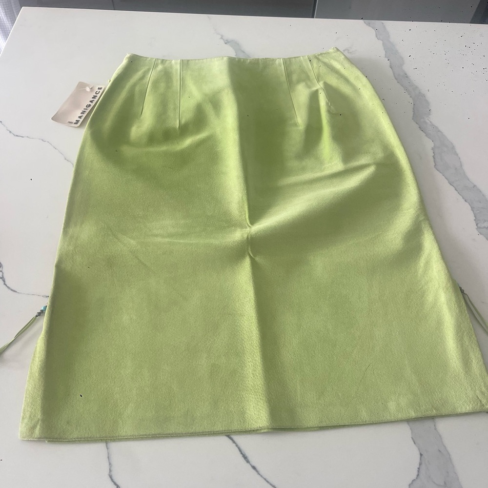 ✨  MANIGANCE Paris Genuine Suede Skirt ✨NWT size 40 made in France